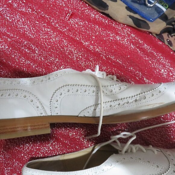 BOGO Blake Scott KATE White Oxford Loafers (Pedro Garcia Vibes!!) lace up 7.5 - Picture 8 of 12
